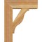 Ekena Millwork Funston Block Rough Sawn Bracket w/ Offset Brace, Western Red Cedar, 6"W x 16"D x 20"H BKT0604X16X20FST05RWR - alternate 4